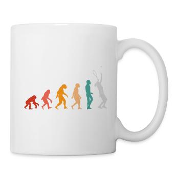 Évolution du tennis - Mug blanc - blanc - Droite