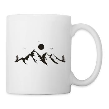 Gebirge - Tasse - Weiß - Rechts