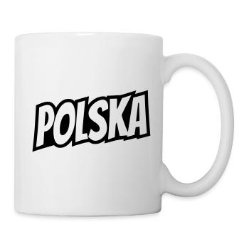 Polska - Polen Schriftzug - Tasse - Weiß - Rechts