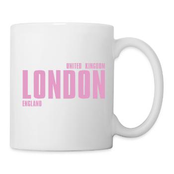 London Pink Bold Typography - Mug - white - Right