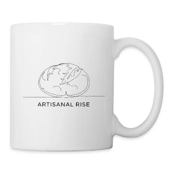 Artisanal Rise – Minimalist Sourdough Bread Line  - Tasse - Weiß - Rechts