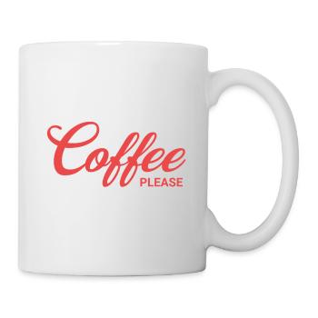 Coffee please - Tasse - Weiß - Rechts