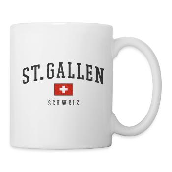 StGallen Schweizer Emblem - Tasse - Weiß - Rechts