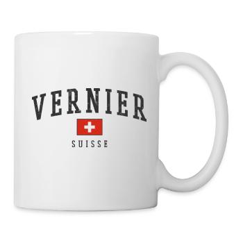 Vernier Suisse Design – Fierté locale avec un drapeau - Mug blanc - blanc - Droite