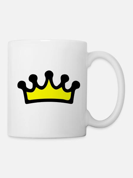 Krone Symbol - Tasse - Weiß