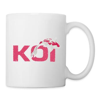 Don't Be So Koi Funny Fish Pond Wordplay Humor - Mug - white - Right
