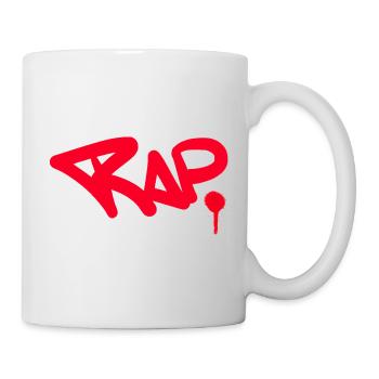 Rap Graffiti Spray Design for Fans - Mug - white - Right