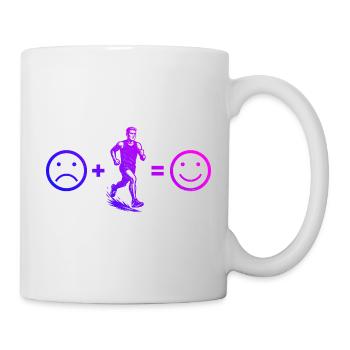 Characterful running design - Mug - white - Right