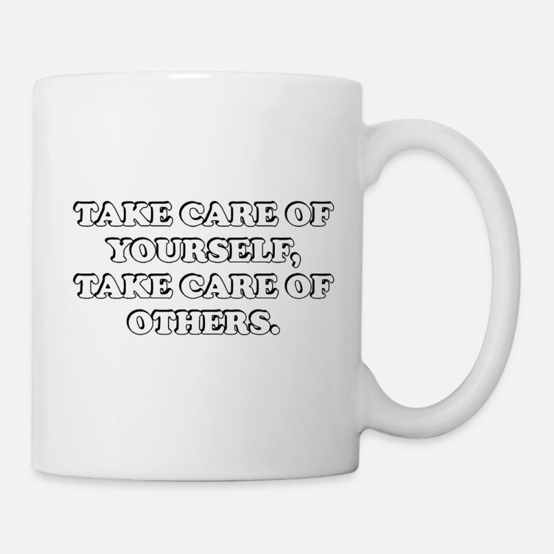 Selbstfürsorge-Zitat - Tasse - Weiß