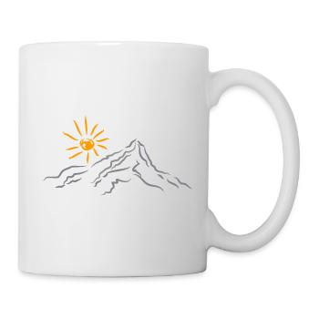 Paysage naturel montagneux - Mug blanc - blanc - Droite