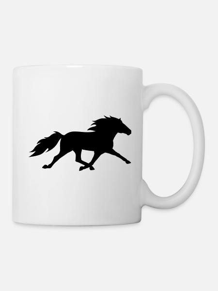 Icelandic horse in the race pass - Mug - white
