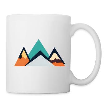 Minimalist Mountain Emblem | Mountains - Mug - white - Right