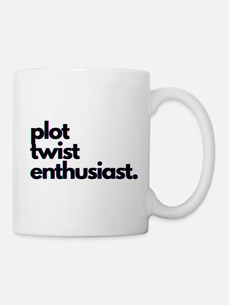 Plot_twist_enthusiast - Mug - white