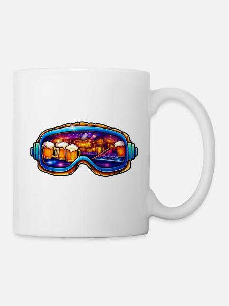 Bierfest Neon Goggles - Tasse - Weiß