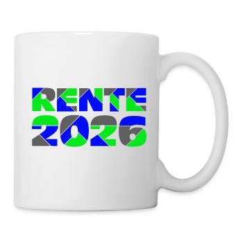 Rente 2026 - Mug blanc - blanc - Droite