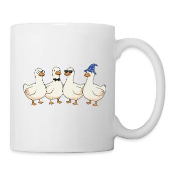 Quackquartet avec style - Mug blanc - blanc - Droite