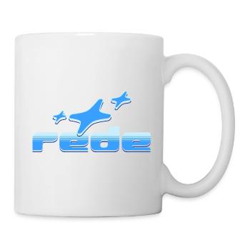 Frieden im Himmel: Flugzeug-Design - Tasse - Weiß - Rechts