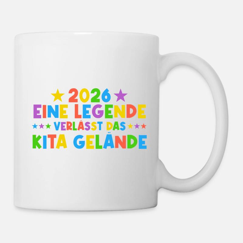 2026 Eine Legende Kita Absolvent - Tasse - Weiß