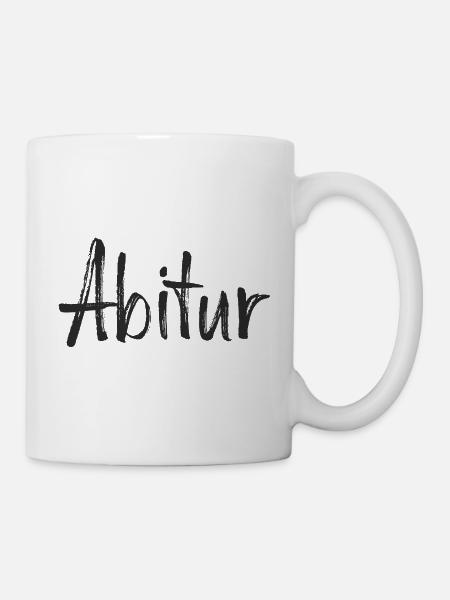 Abitur Textdesign - Tasse - Weiß