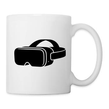 VR Brille Headset Icon - Tasse - Weiß - Rechts