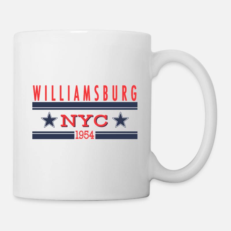 Williamsburg NYC 1954 Rétro - Mug blanc - blanc
