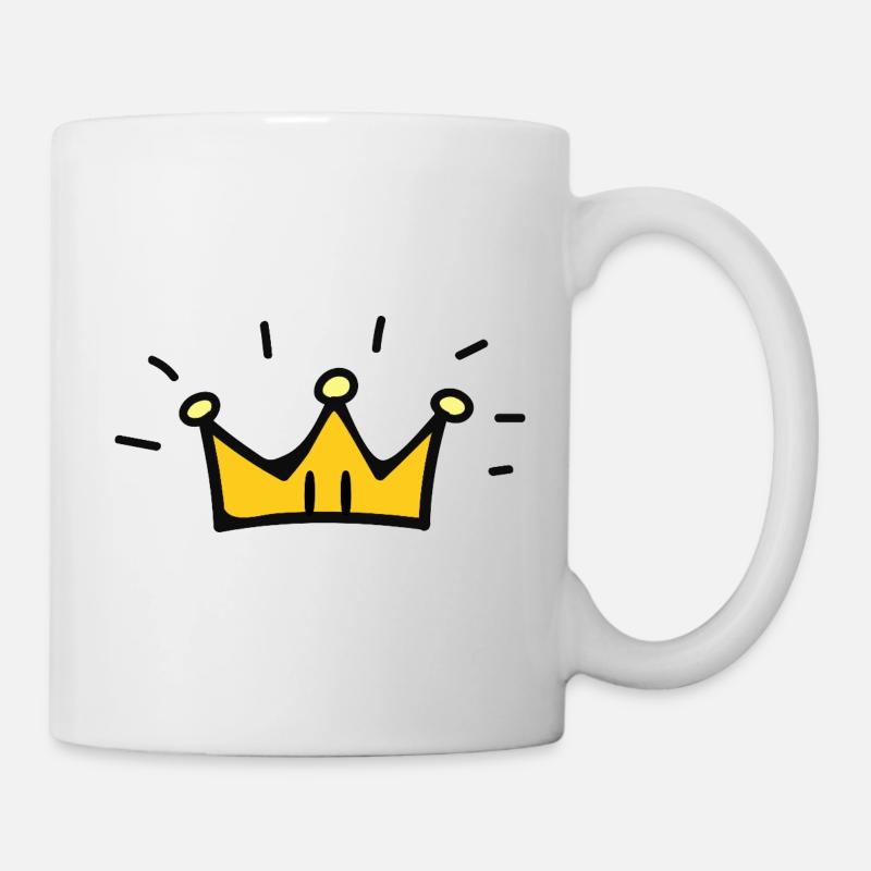 Kingsley - Kawaii Little Crown - Mug - white