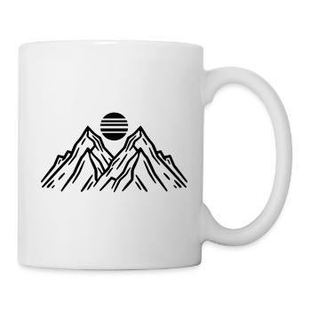 Mountains Sun Nature - Mug - white - Right