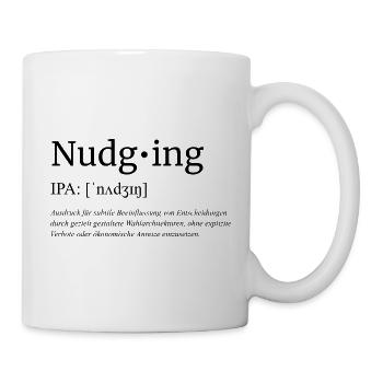 Nudging - Tasse - Weiß - Rechts