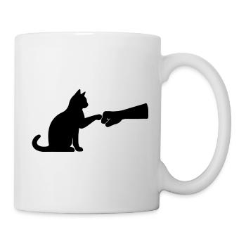 Chat Papa Chat Amateur de Chat Équipe Chat Fist - Mug blanc - blanc - Droite