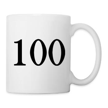100. 100 YEARS. 100th ANNIVERSARY. BIRTHDAY 100 - Mug - white - Right