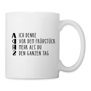 Provocative ADHD saying - Mug - white - Right