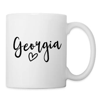 Georgia Heart Women's Love Georgia - Tasse - Weiß - Rechts