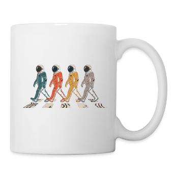 Astronaut Crossing T-Shirt – Space Walk - Mug - white - Right