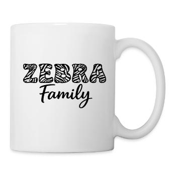 ZEBRA Family, pour une famille de zèbres hpi - Mug blanc - blanc - Droite