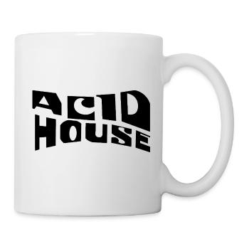 Acid House Musik-Logo-Design - Tasse - Weiß - Rechts
