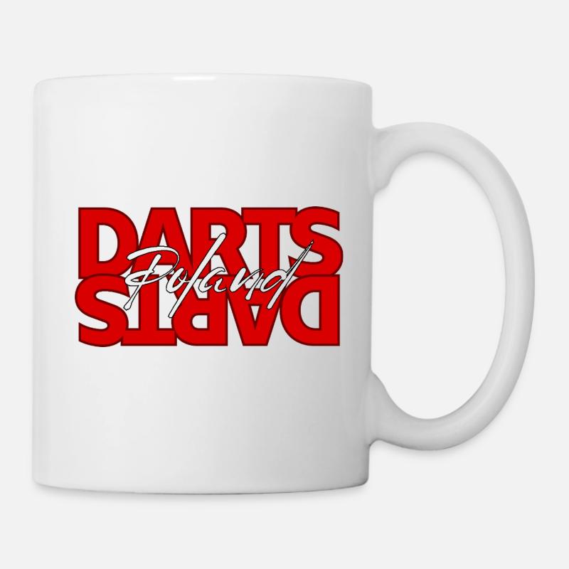 Darts Polen Logo - Tasse - Weiß