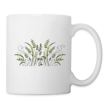Blumen - Tasse - Weiß - Rechts