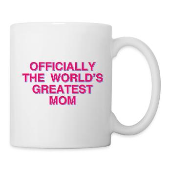 Officially The World’s Greatest Mom Gift - Mug - white - Right