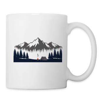 Chemise de camping pour les aventuriers en plein air - Mug blanc - blanc - Droite