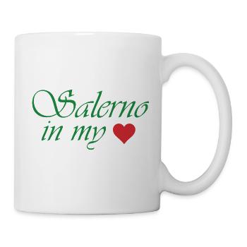 Salerno in meinem Herzen - Tasse - Weiß - Rechts