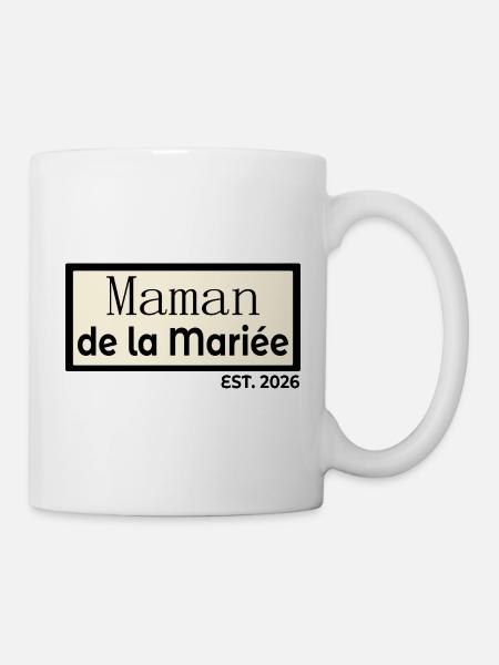 Mama der Braut 2026 - Tasse - Weiß