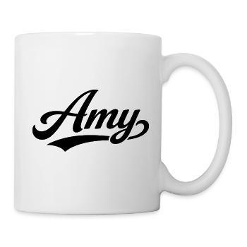 Nom d’Amy, premier nom de famille - Mug blanc - blanc - Droite