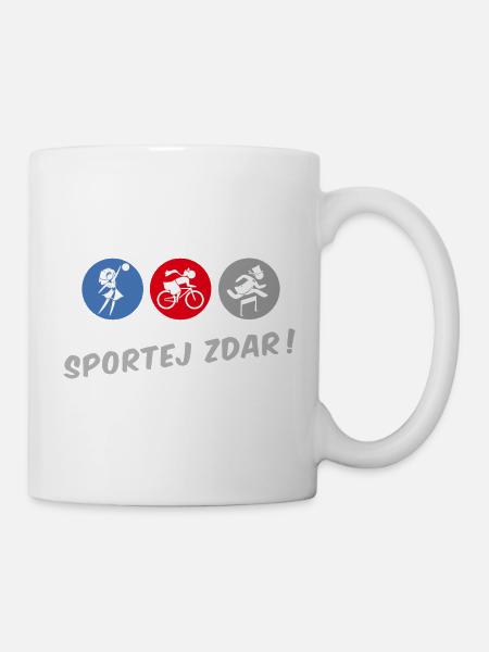 SPORTEJ ZDAR! - Tasse - Weiß