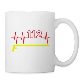 Feuewehr 112 - Tasse - Weiß - Rechts