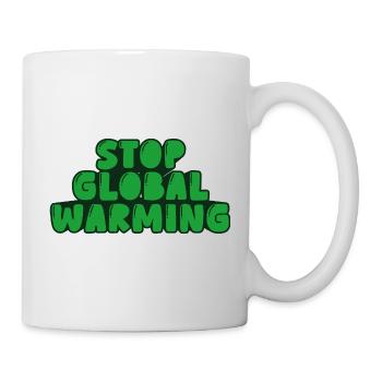 stop global warming - Mug - white - Right