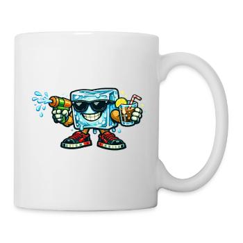 Eisblock-Sommerspritzer - Tasse - Weiß - Rechts