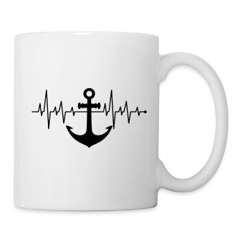 Anker  - Tasse - Weiß - Rechts