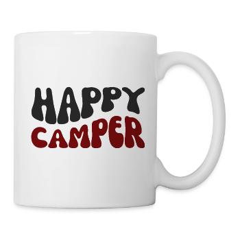Happy Camper Rétro Print - Mug blanc - blanc - Droite