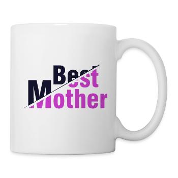Bestes Mutterhemd – Geschenk für Mütter - Tasse - Weiß - Rechts