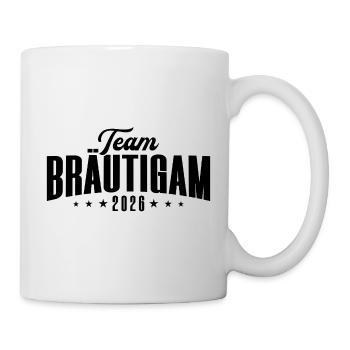 Team Bräutigam JGA 2026 Junggesellenabschied - Tasse - Weiß - Rechts